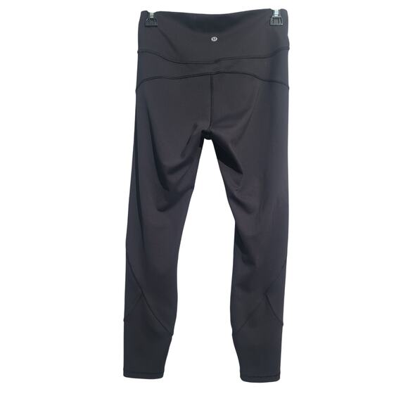 Lululemon In Movement High-Rise 25" Everlux Tight Black Size 8 GUC Training - Picture 3 of 5